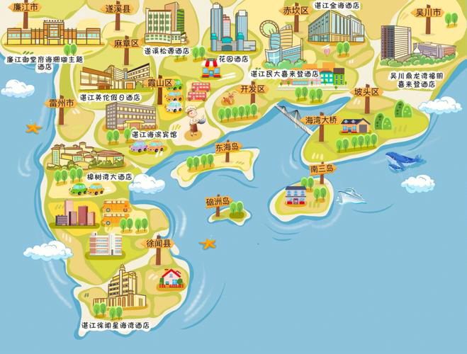 海东手绘地图旅游的艺术指南